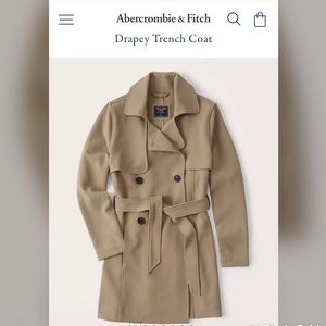 Abercrombie & Fitch Drapey Trench Coat
